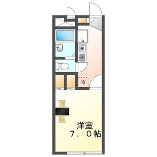 岡山県岡山市北区津島本町【アパート】の間取り