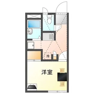 岡山県岡山市中区赤田【アパート】の間取り