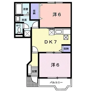 岡山県備前市東片上【アパート】の間取り