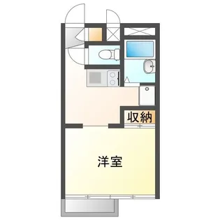 岡山県岡山市北区平田【アパート】の間取り