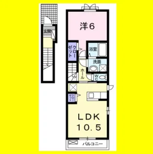 カルムⅠ【2階】の間取り