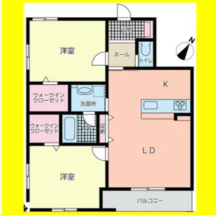 オラシオン八幡【1階】の間取り