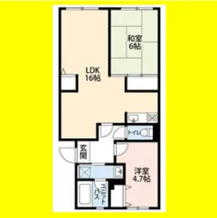 コンフォートウンノ【202号室】の間取り