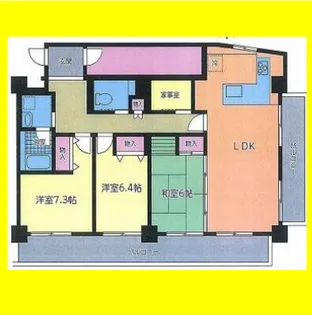 ラックス常磐町【2階】の間取り