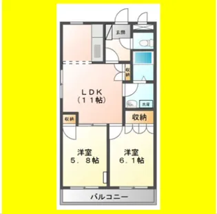 羽鳥セントラル【2階】の間取り