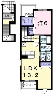 プリムローズ ガーデンⅠ【2階】の間取り