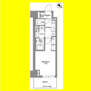 ロータス静岡【611号室】の間取り