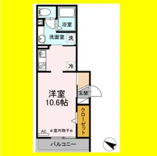 クリプトメリア稲川【2階】の間取り