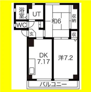 サンピュア宮沢III【3階】の間取り