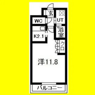 クリンピア【106号室】の間取り