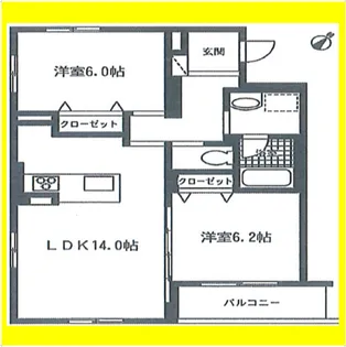 オラシオン千代田【402号室】の間取り