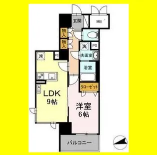 プロムナード鷹匠【7階】の間取り