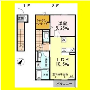 フェリオ【2階】の間取り