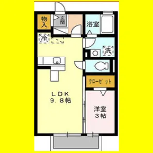 エスポア【2階】の間取り