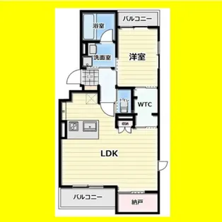 グリシーヌ駒形【3階】の間取り
