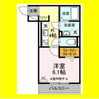ジュネス東静岡【2階】の間取り