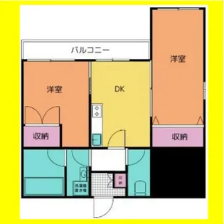 チサンマンション七間町【902号室】の間取り
