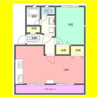 エクレール籠上【2階】の間取り