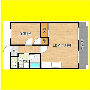 メゾンドフルーホ【3階】の間取り