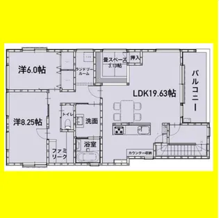 Honer wood上石町【3階】の間取り