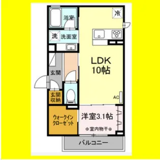 イルヴィラージュⅡ【3階】の間取り