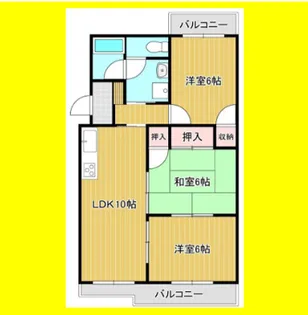 ラフィナートI【3階】の間取り