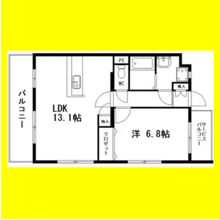 グランストーク西島【4階】の間取り