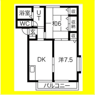 サンピュアRight Shower II【2階】の間取り
