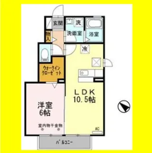 ウィンクルムⅡ【1階】の間取り