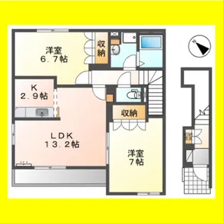 ヴェスパー【2階】の間取り