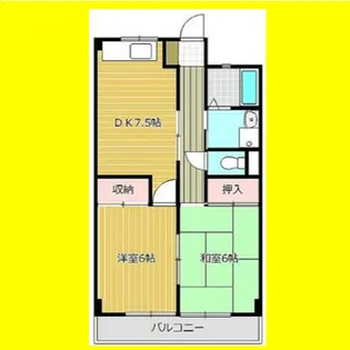 ロイヤルハイツ馬渕【1階】の間取り