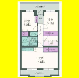 パラッツォ【1階】の間取り