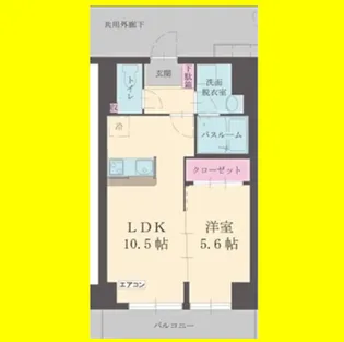 エイトバード東静岡【1階】の間取り
