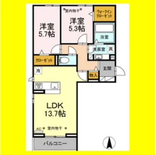エトワールⅡ【2階】の間取り