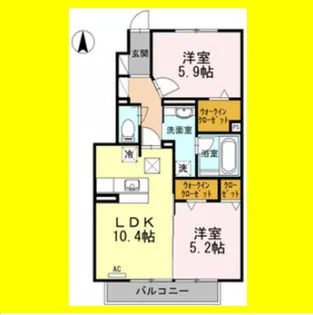 グランデールME【1階】の間取り