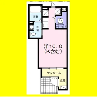 デサフィナード【1階】の間取り