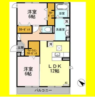 ルクプル【1階】の間取り