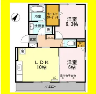 オハナ・ハレ【3階】の間取り