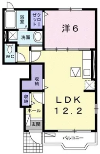 ヴィラ カルム【1階】の間取り