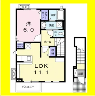 プリムローズM【2階】の間取り