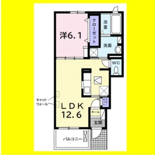 ヴィラ ネージュ【1階】の間取り
