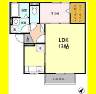 マーメゾンSOUTH【2階】の間取り