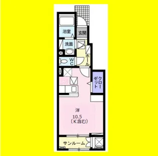 グラシアス・エイト【1階】の間取り