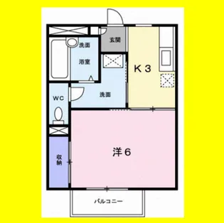 クレストール田中Ⅲ【2階】の間取り