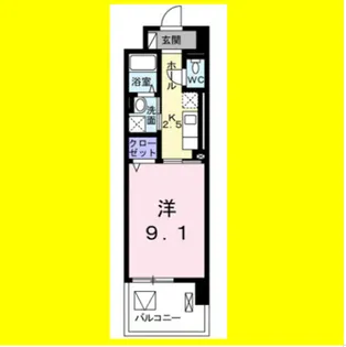 アスリス【7階】の間取り