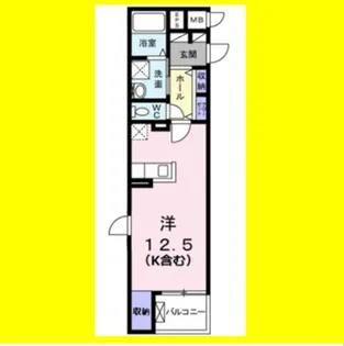 1Rの間取り画像