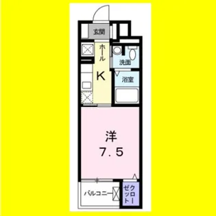 グランディー豊原町【2階】の間取り