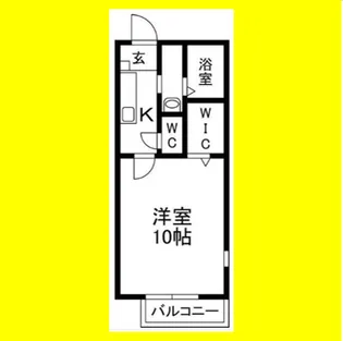 メルヴェーユ東静岡 A【2階】の間取り