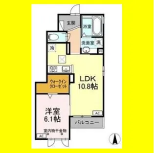 テゾーロ【1階】の間取り