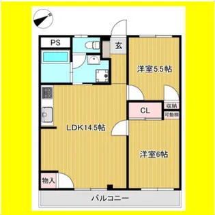 リブロハイツ北安東【3階】の間取り
